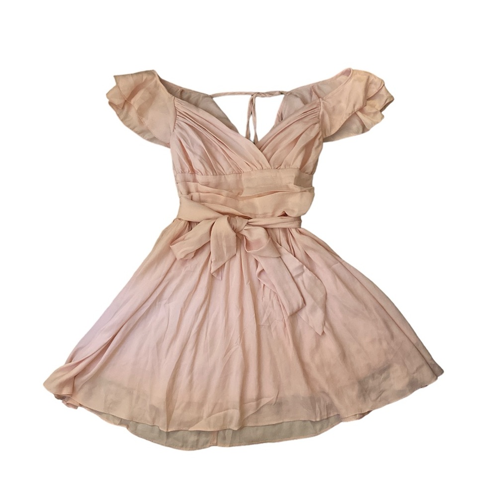 Pink mini dress
